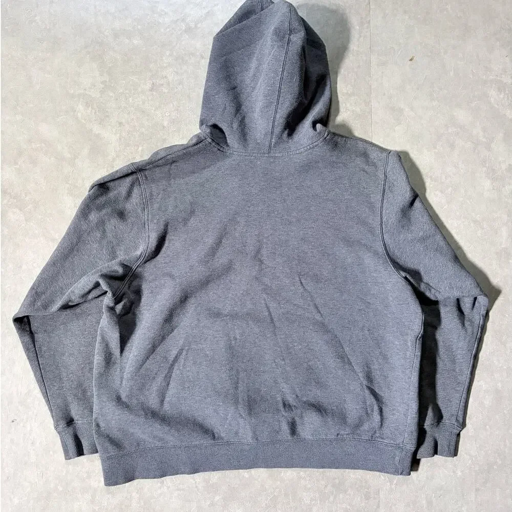 2000s Vintage Adidas Embroidered Grey Hoodie -XL